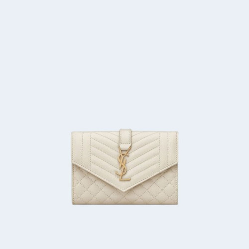 엔벨로프 스몰 지갑 화이트 골드