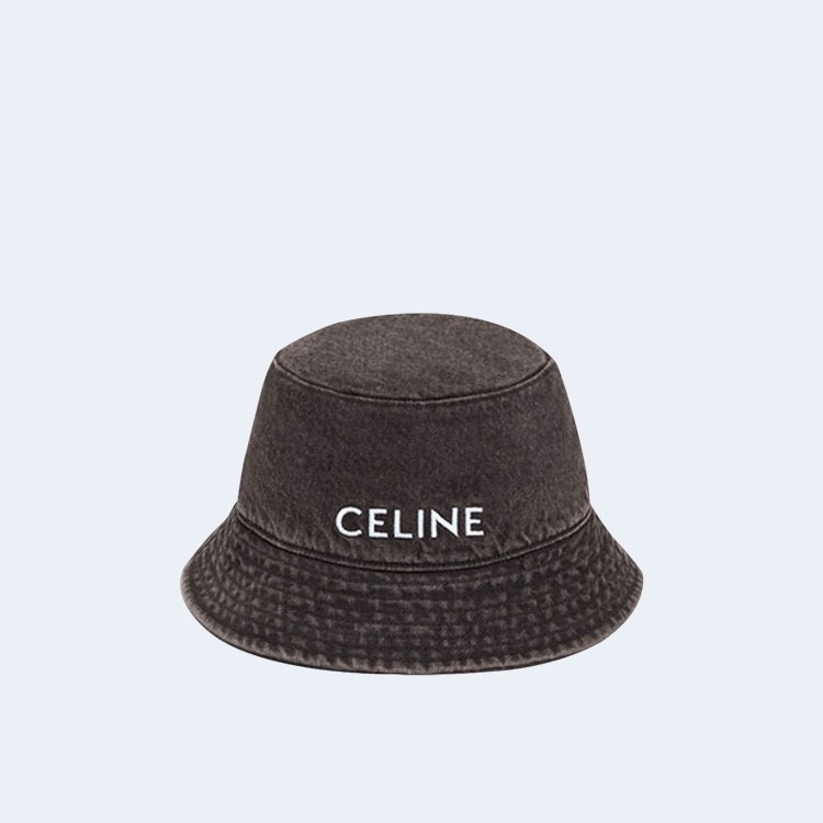 데님 버킷햇 빈티지 블랙