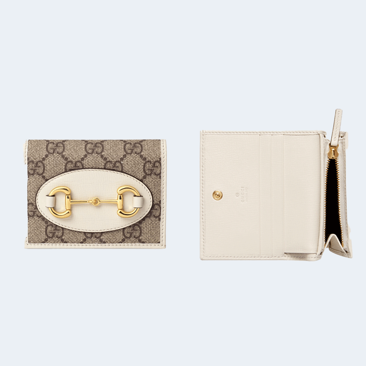 홀스빗 1955 카드 케이스 지갑 화이트