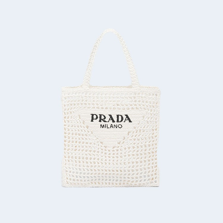 크로셰 토트백 화이트