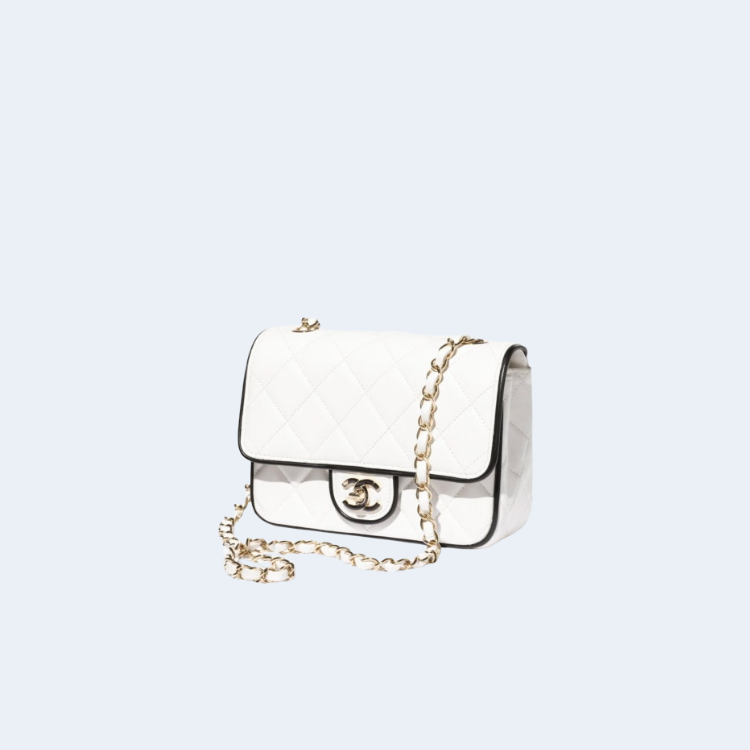 25P 플랩백 미니/스몰 화이트