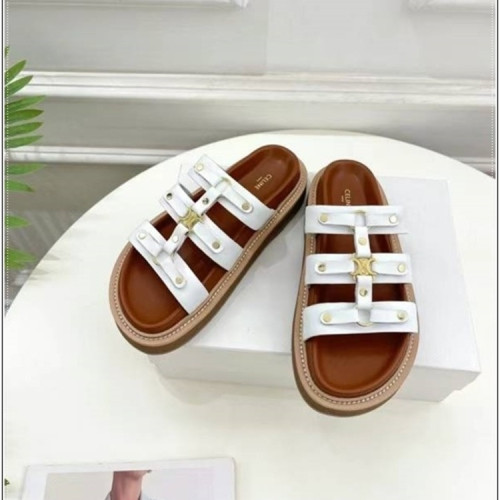 티피 트리오페 슬라이드 샌들 화이트