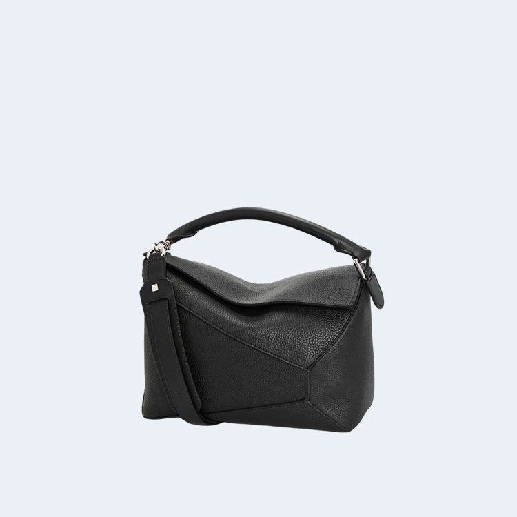 소프트 그레인 퍼즐 백 블랙 (미니/스몰/미디움/라지)