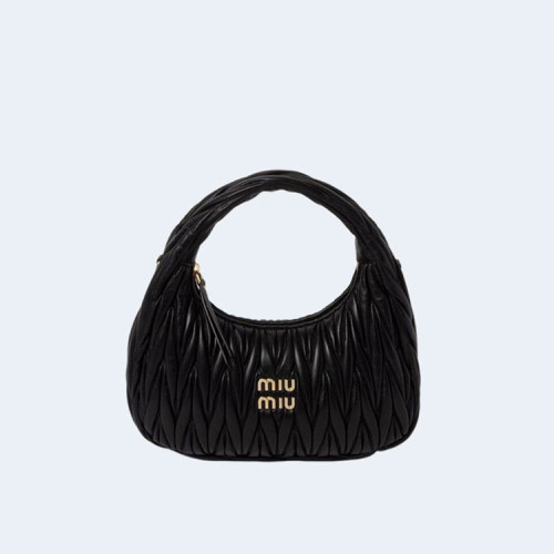 미디엄 완더 마테라쎄 나파 가죽 호보백 블랙