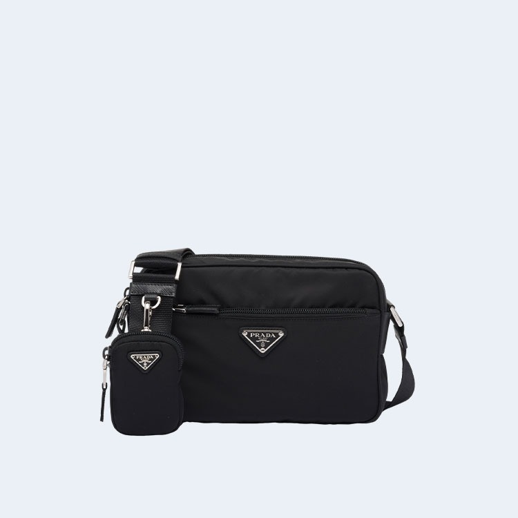 리나일론 숄더백 블랙