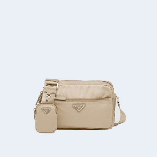 리나일론 숄더백 베이지