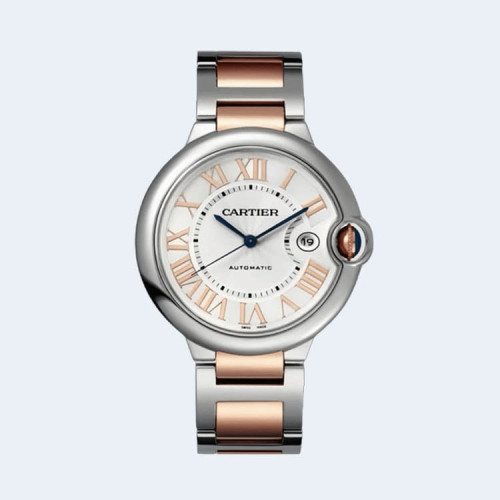 발롱 블루 로즈 골드 콤비 화이트다이얼 33mm