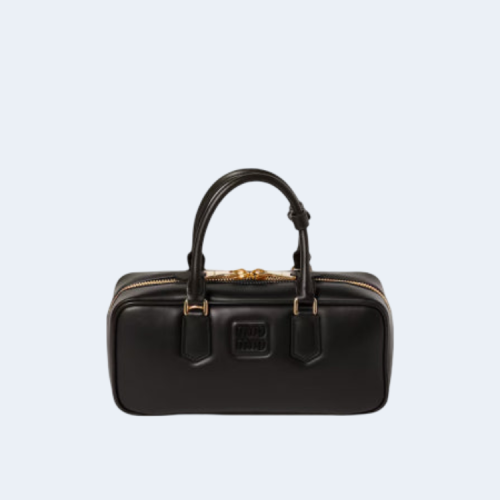 아르카디 가죽 라지 백 블랙