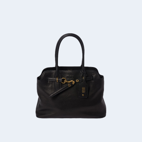 아방뛰르 나파 가죽 백 미디움 블랙