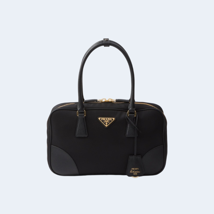 리에디션 1978 리나일론 미디엄 투핸들백 1BB115