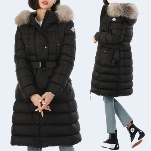 클로에 후드 롱 패딩 구스다운